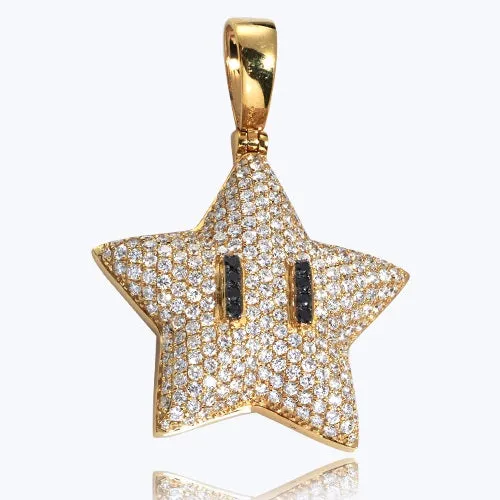 14K 2.75CTW DIAMOND STAR PENDANT