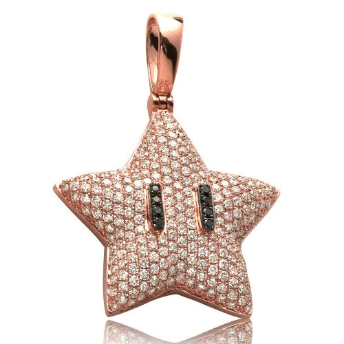 14K 2.75CTW DIAMOND STAR PENDANT