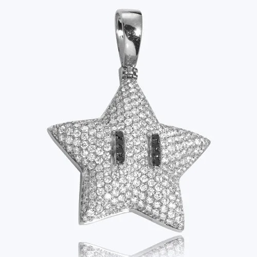 14K 2.75CTW DIAMOND STAR PENDANT