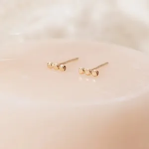 14k Solid Gold Dottie Studs