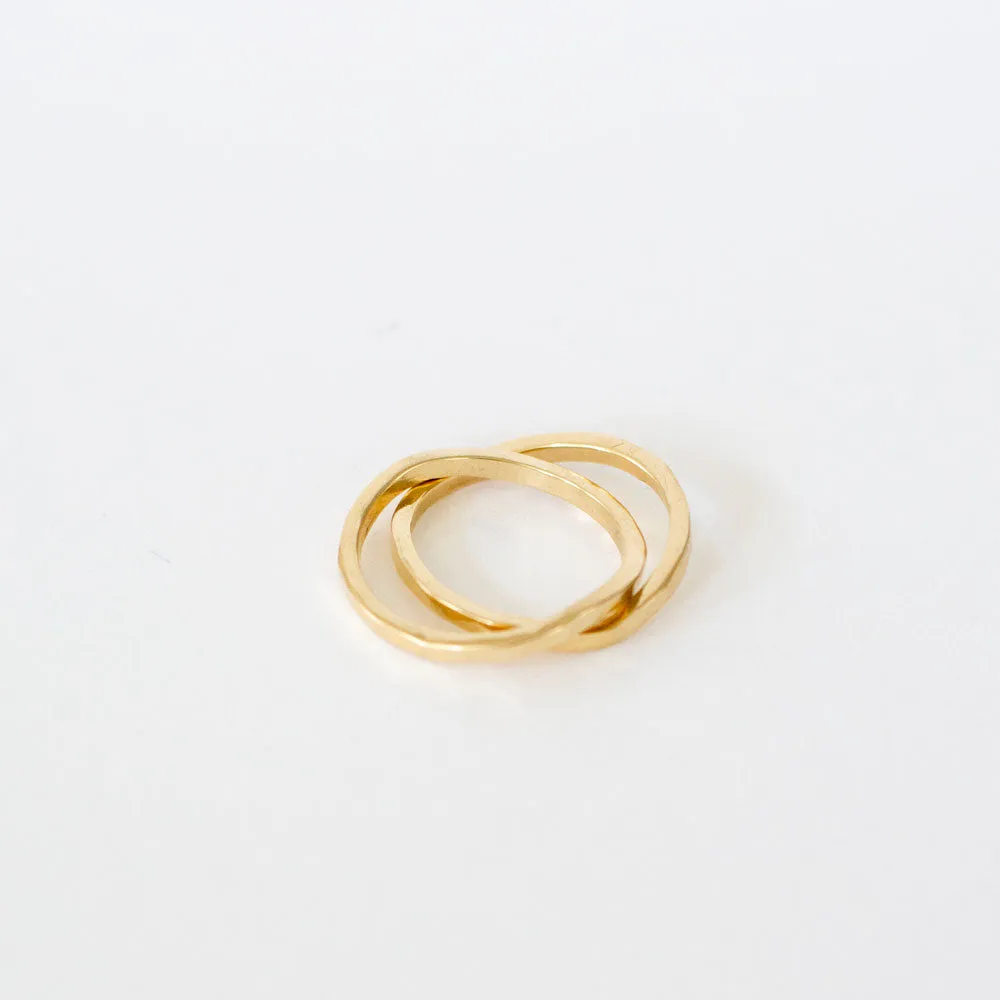 14K Yellow Gold Organic Ring