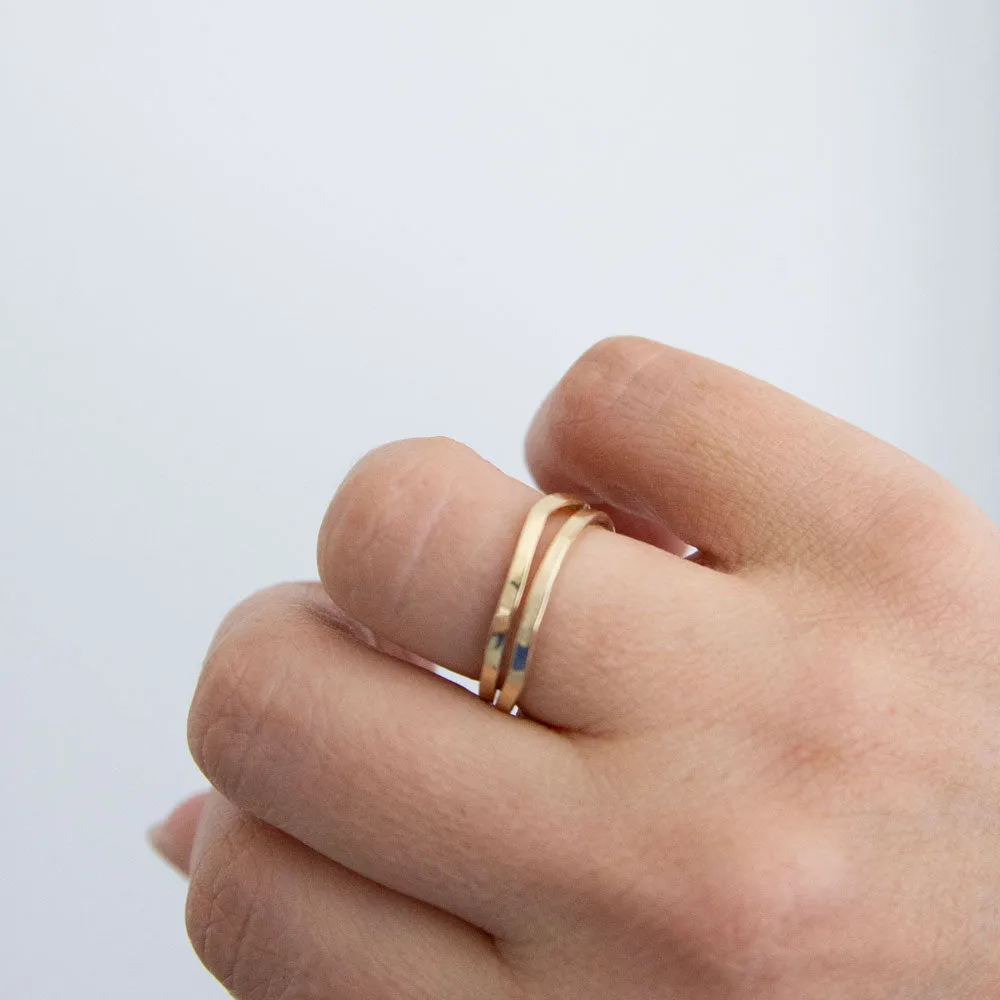 14K Yellow Gold Organic Ring