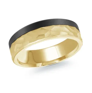 14K Yellow Gold Ring from the Noir Collection by Malo - MRDA-147-65Y