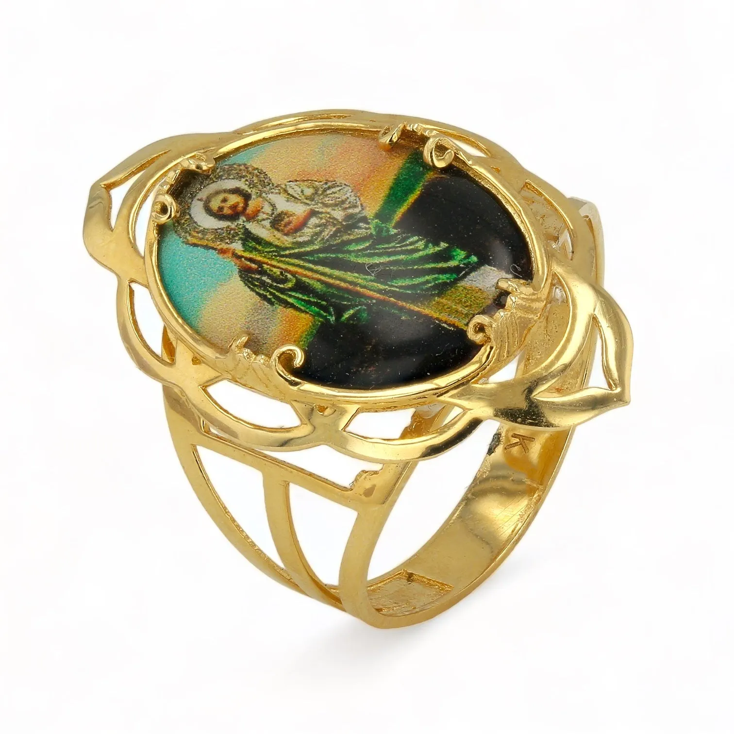 14K Yeloow Gold San Jude Ring