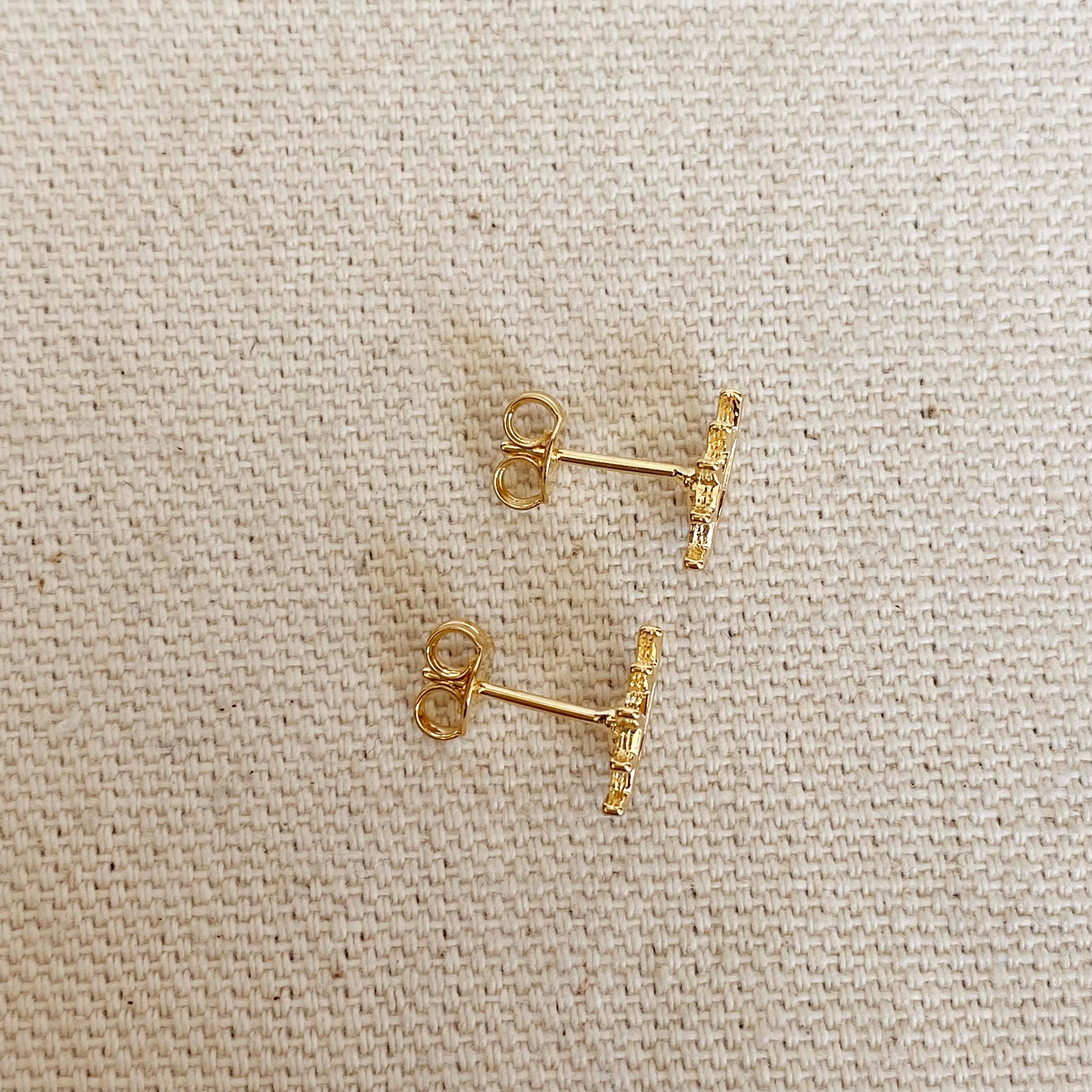 18k Gold-Filled Eye Studs