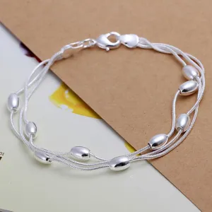 925 jewelry silver plated  jewelry bracelet fine fashion bracelet top quality wholesale and retail SMTH236