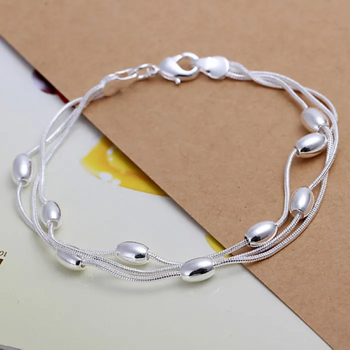 925 jewelry silver plated  jewelry bracelet fine fashion bracelet top quality wholesale and retail SMTH236