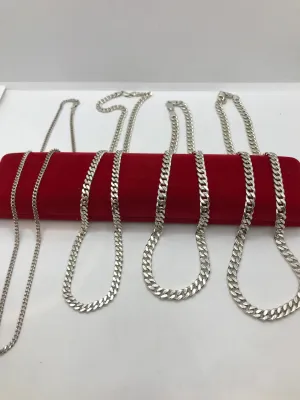 925 Sterling silver Cuban link chains