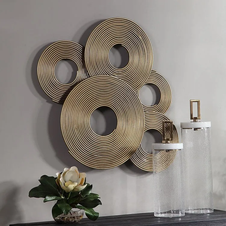 Ahmet Gold Rings Wall Decor by Jim Parsons