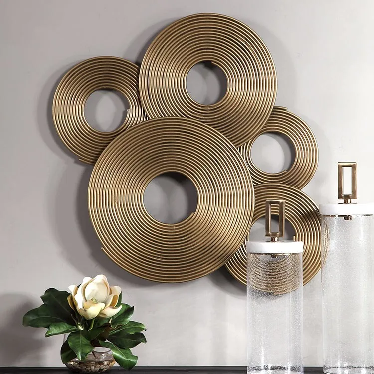 Ahmet Gold Rings Wall Decor by Jim Parsons