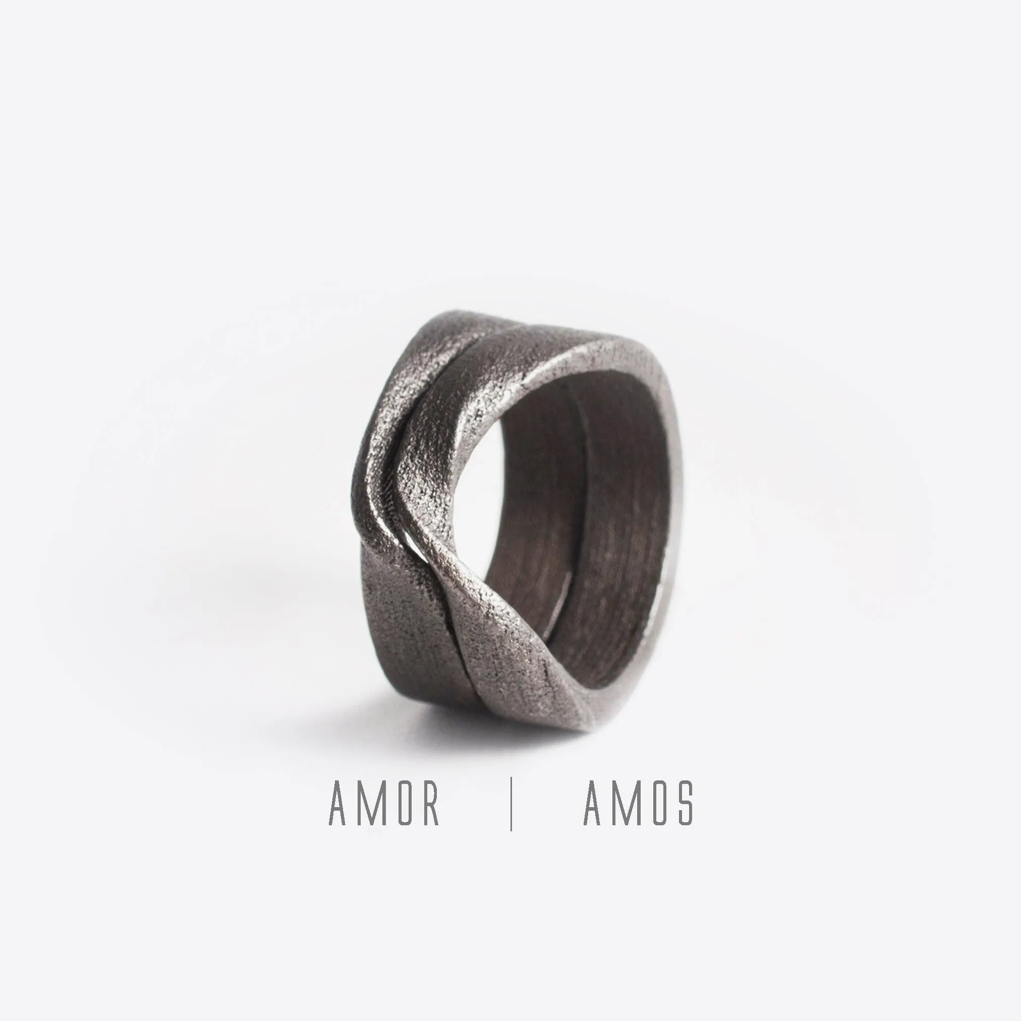 Amor Steel Ring ─ Bold