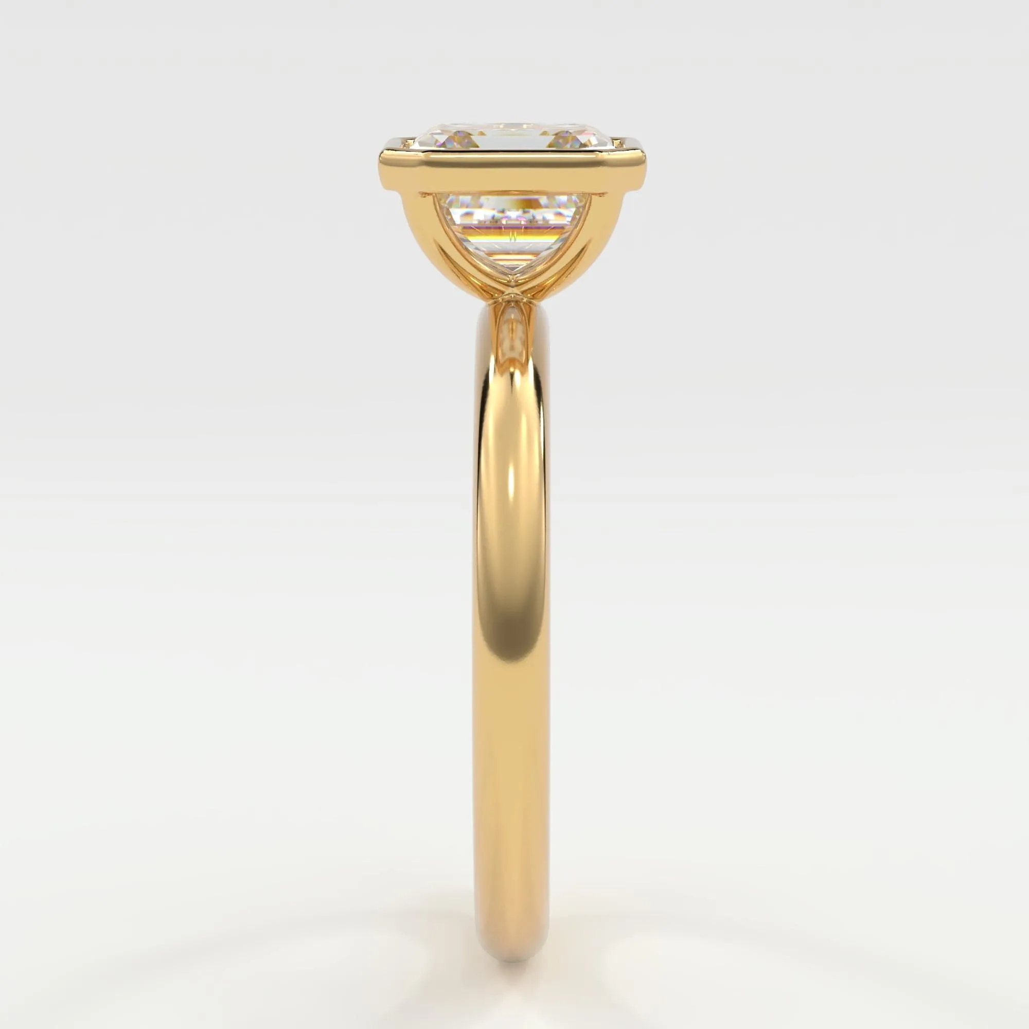 Ascher Cut Diamond Engagement Rings, Lab Grown