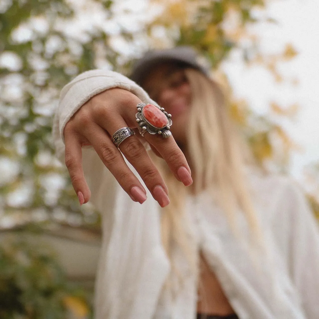 Aztec Flower Ring