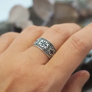 Aztec Flower Ring