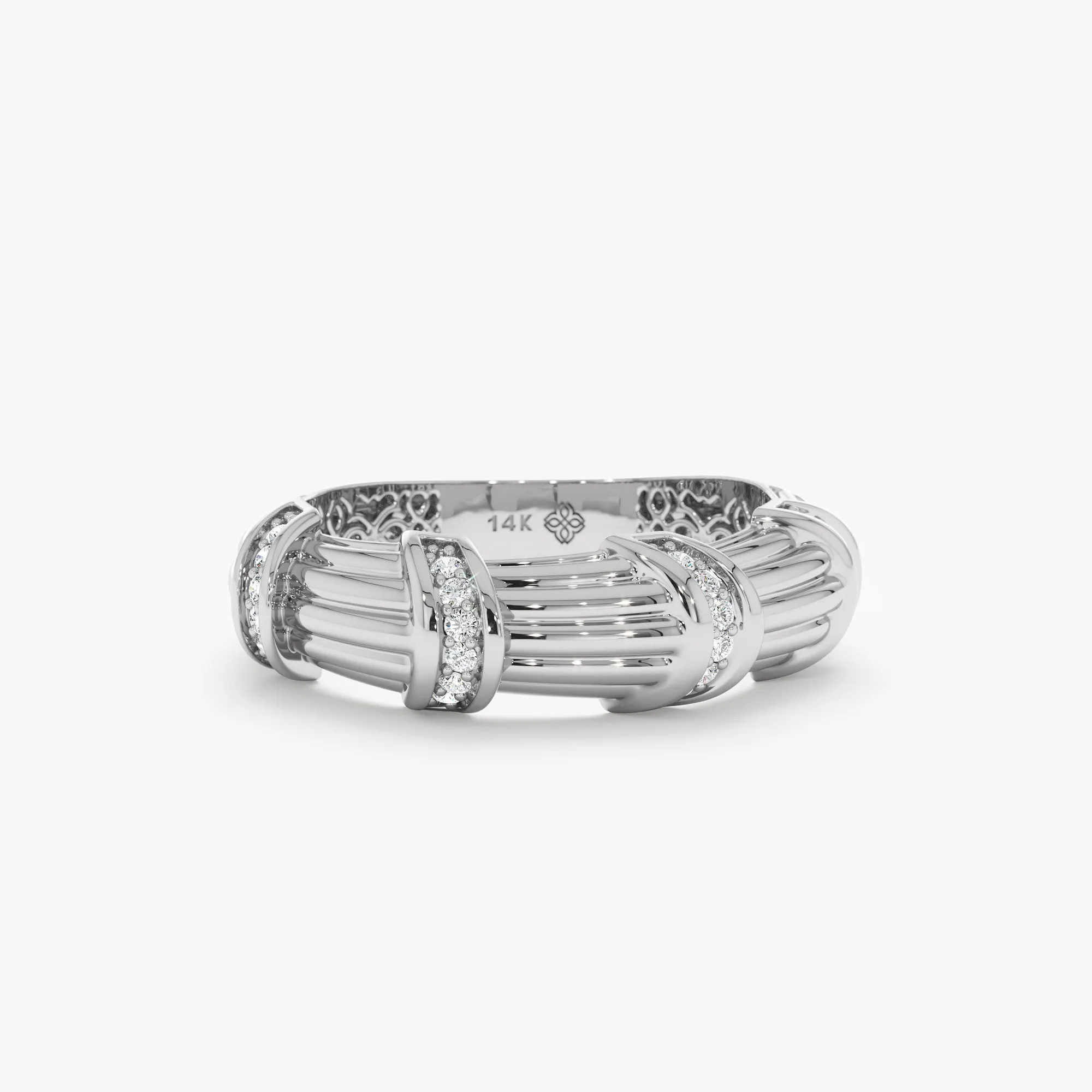 Bamboo Diamond Ring, Carolyn