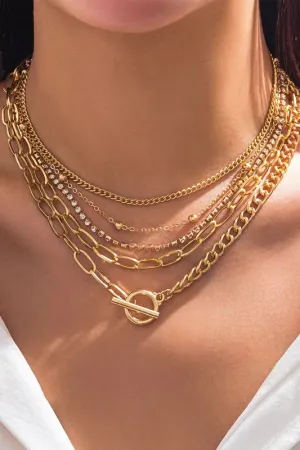 Beauty in Everything 5 Chain Necklace