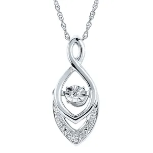 Ben Garelick Shimmering Diamond Marquise Shaped Teardrop Pendant