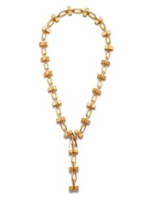 Blockbuster Gold Chain Long Necklace