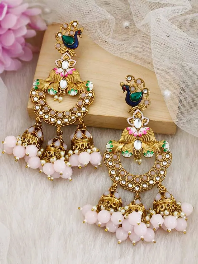 Blush Vrishank Jhumkis