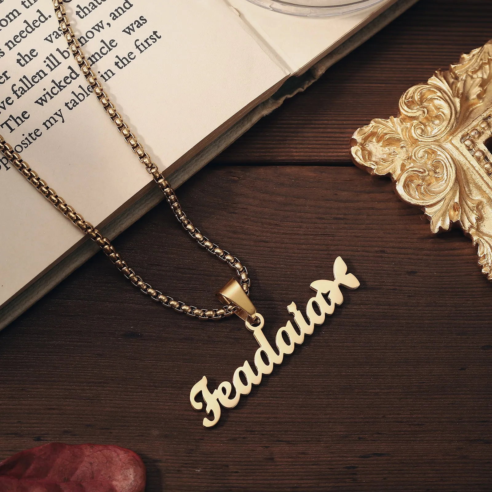 Butterfly Custom Name Necklace