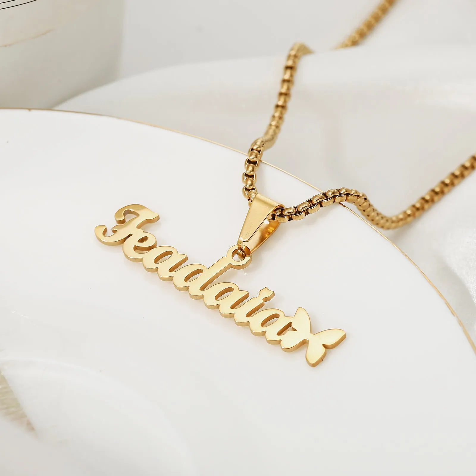 Butterfly Custom Name Necklace