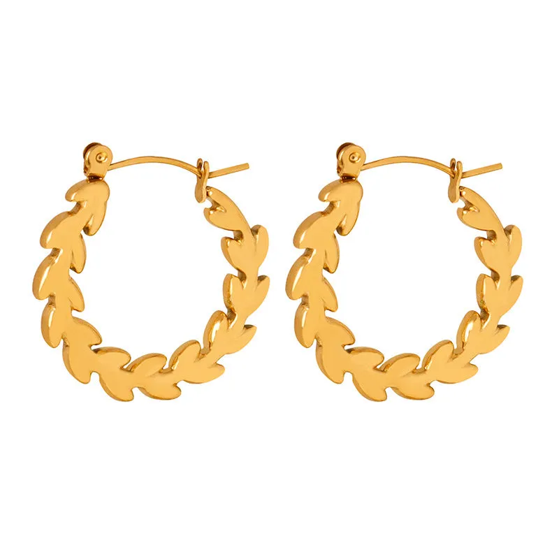 Chic Gold-Plated U-Shaped Earrings for Women - Wholesale Jewelry by Planderful