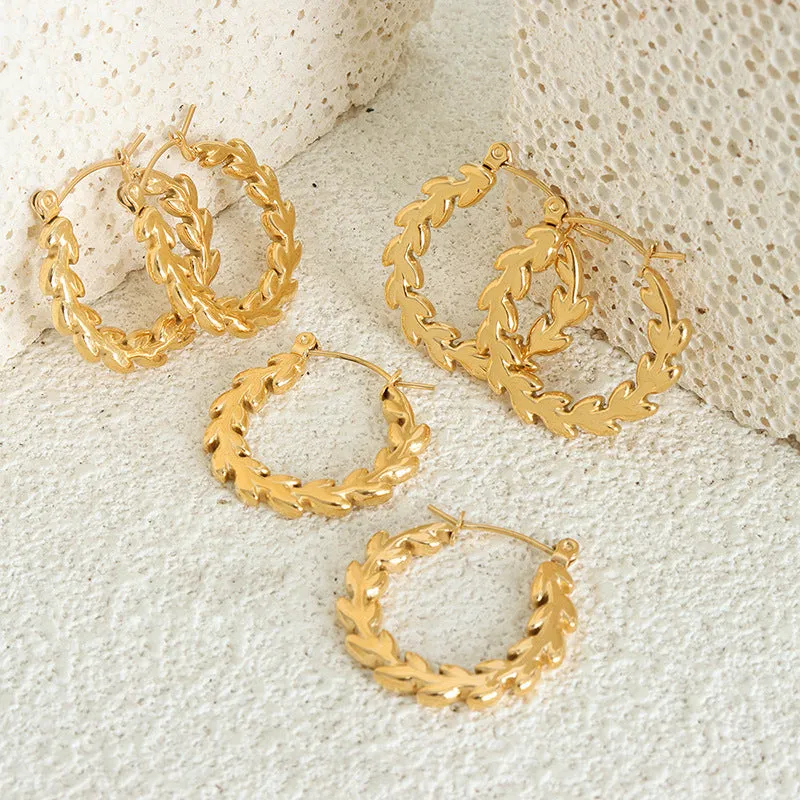 Chic Gold-Plated U-Shaped Earrings for Women - Wholesale Jewelry by Planderful