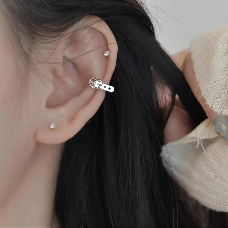 Chic Heart Belt Ear Cuff Earrings