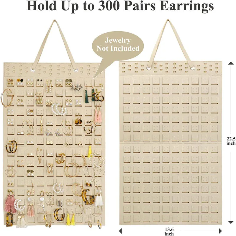 Chic Jewelry Organizer: Stylish Wall-Mounted Storage for Necklaces, Rings, Earrings, and Bracelets