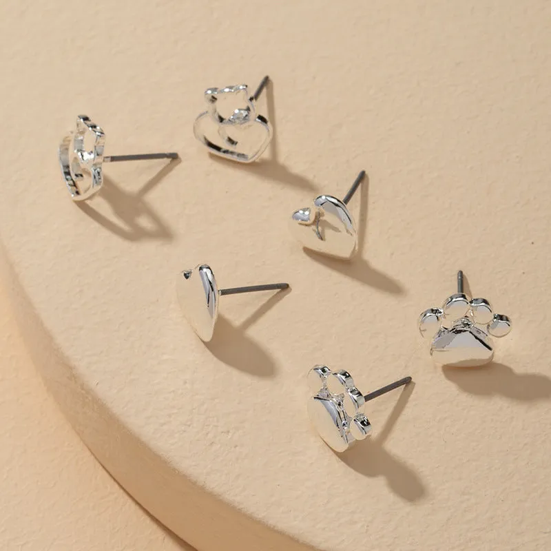 Chic Trio: Minimalist Foot Earring Set - Planderful Vienna Verve Collection