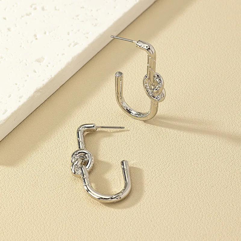 Chic Vienna Verve Metal Twist Earrings Set