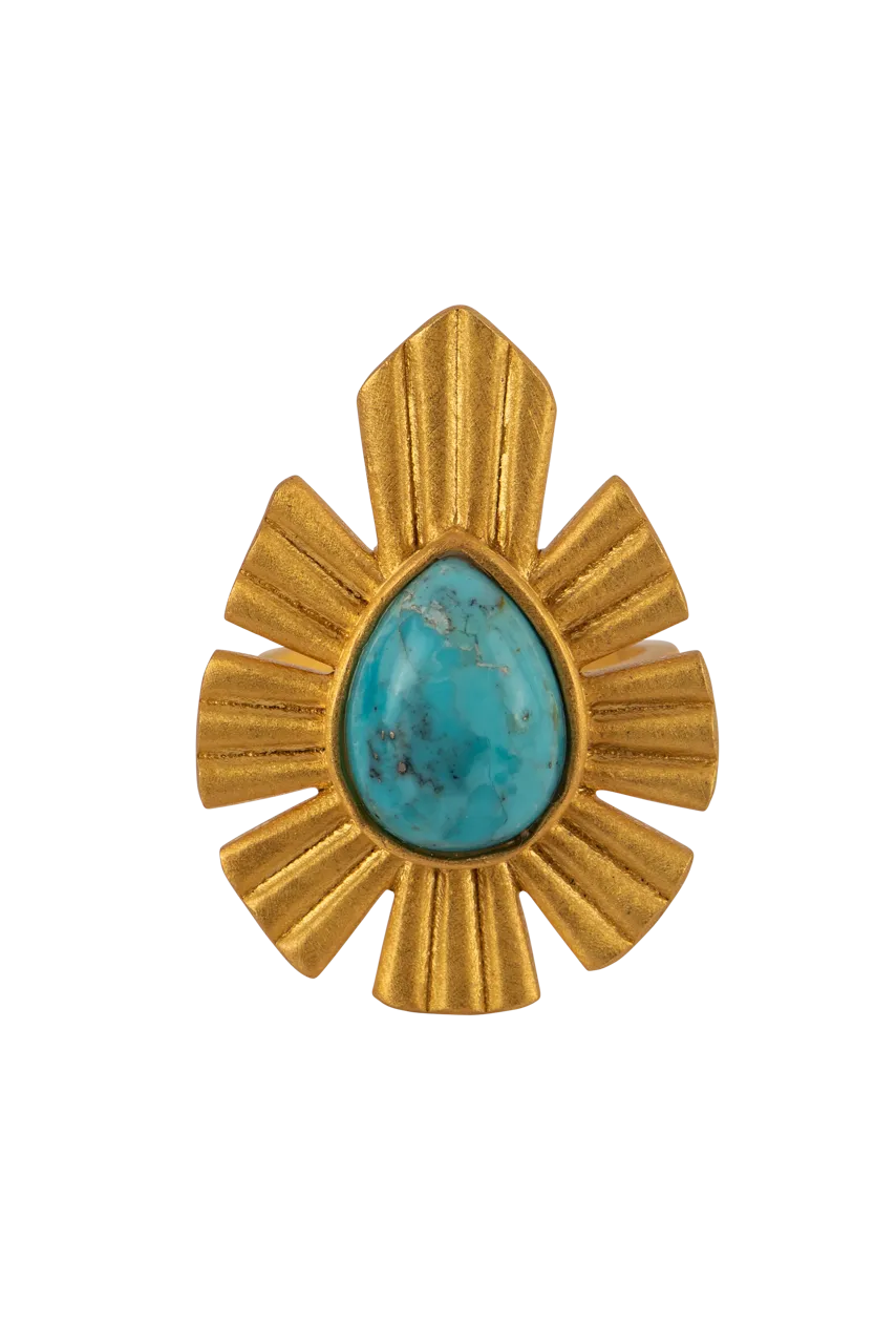 Christina Greene Bold Statement Turquoise Ring