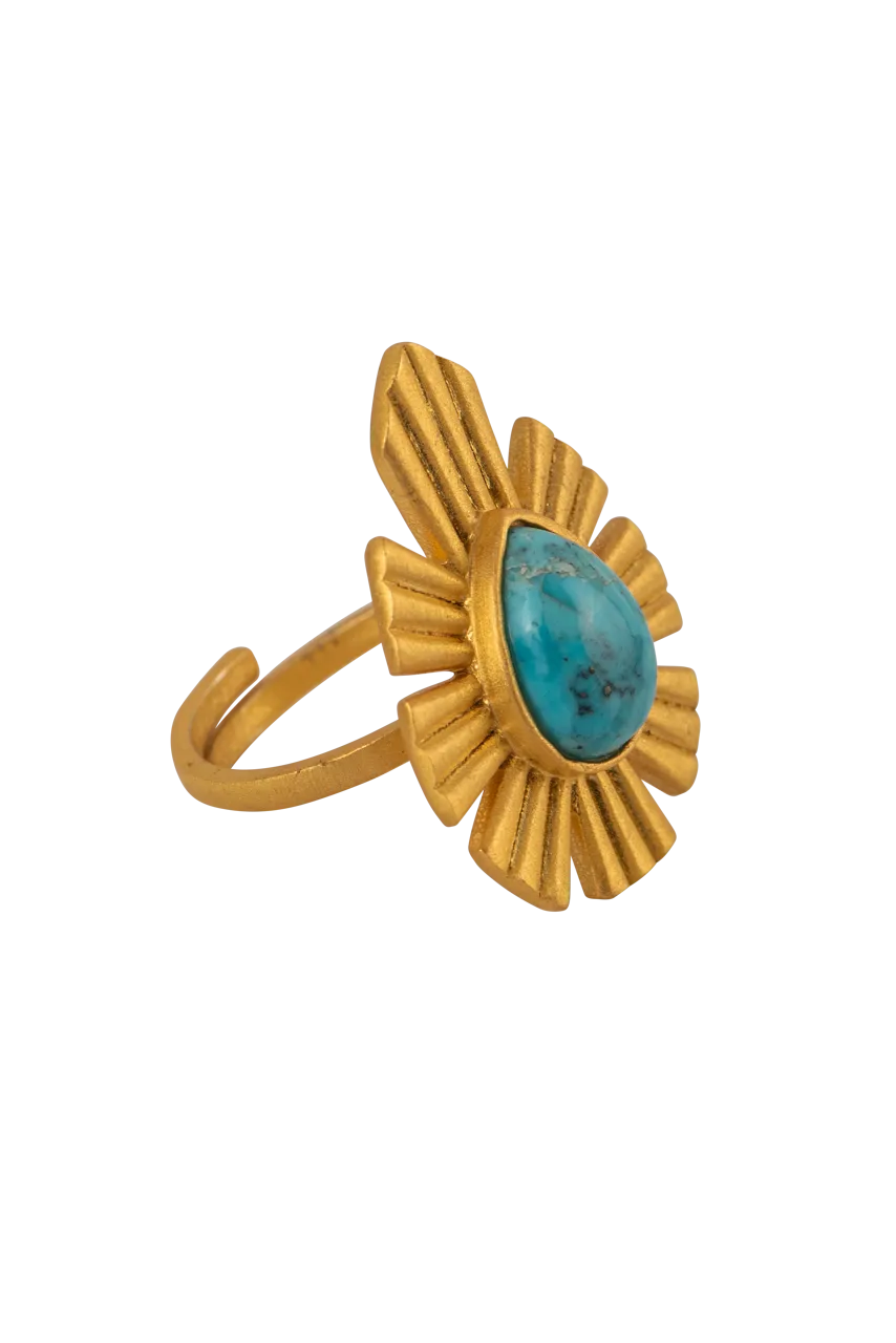 Christina Greene Bold Statement Turquoise Ring