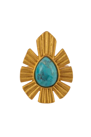 Christina Greene Bold Statement Turquoise Ring