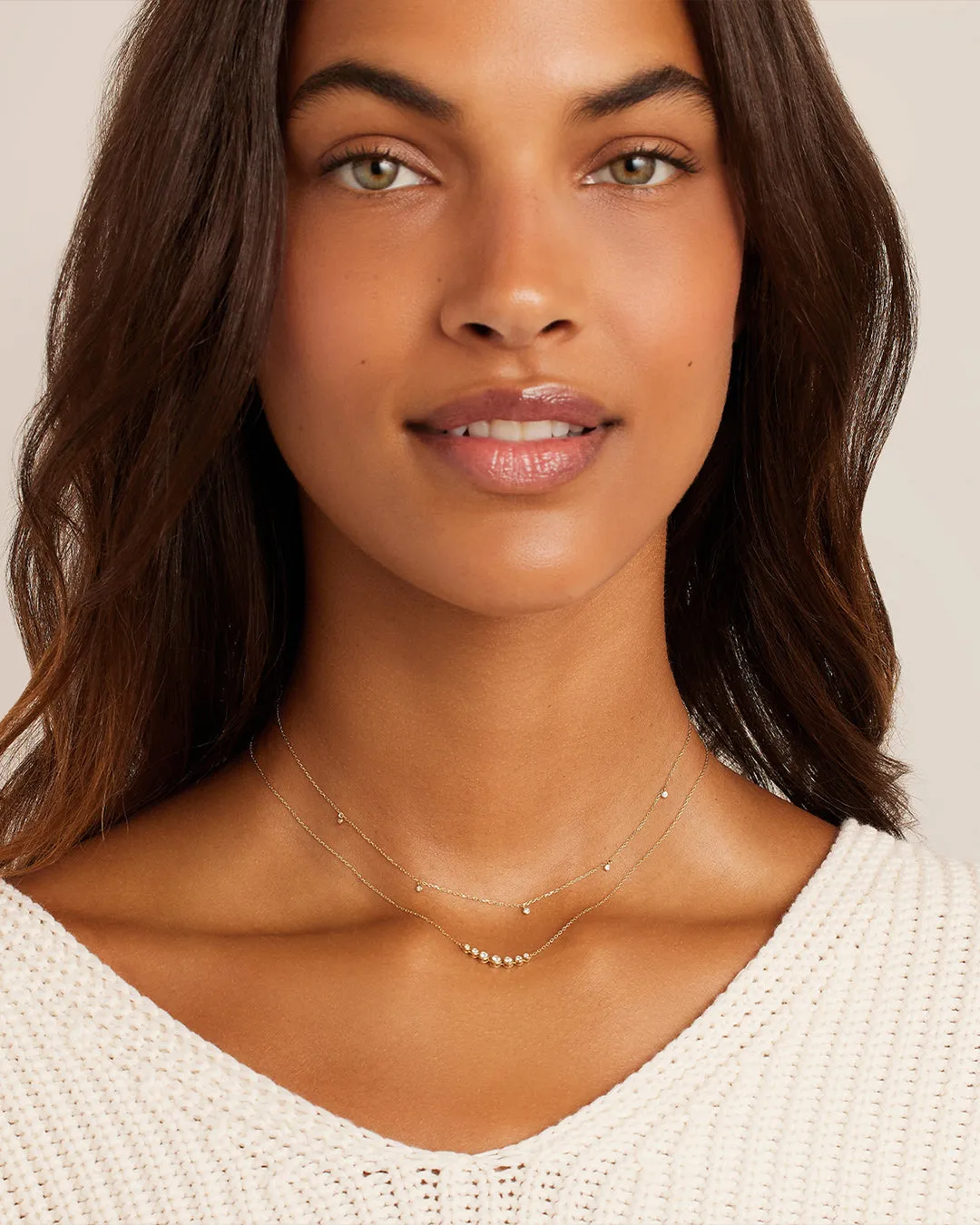 Classic Diamond Mini Row Necklace