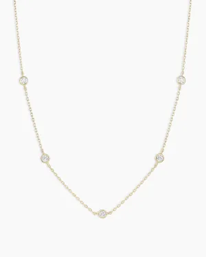 Classic Five Diamond Necklace