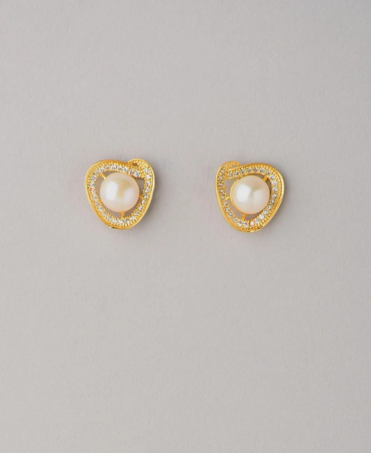 Classy White Pearl Stud Earring