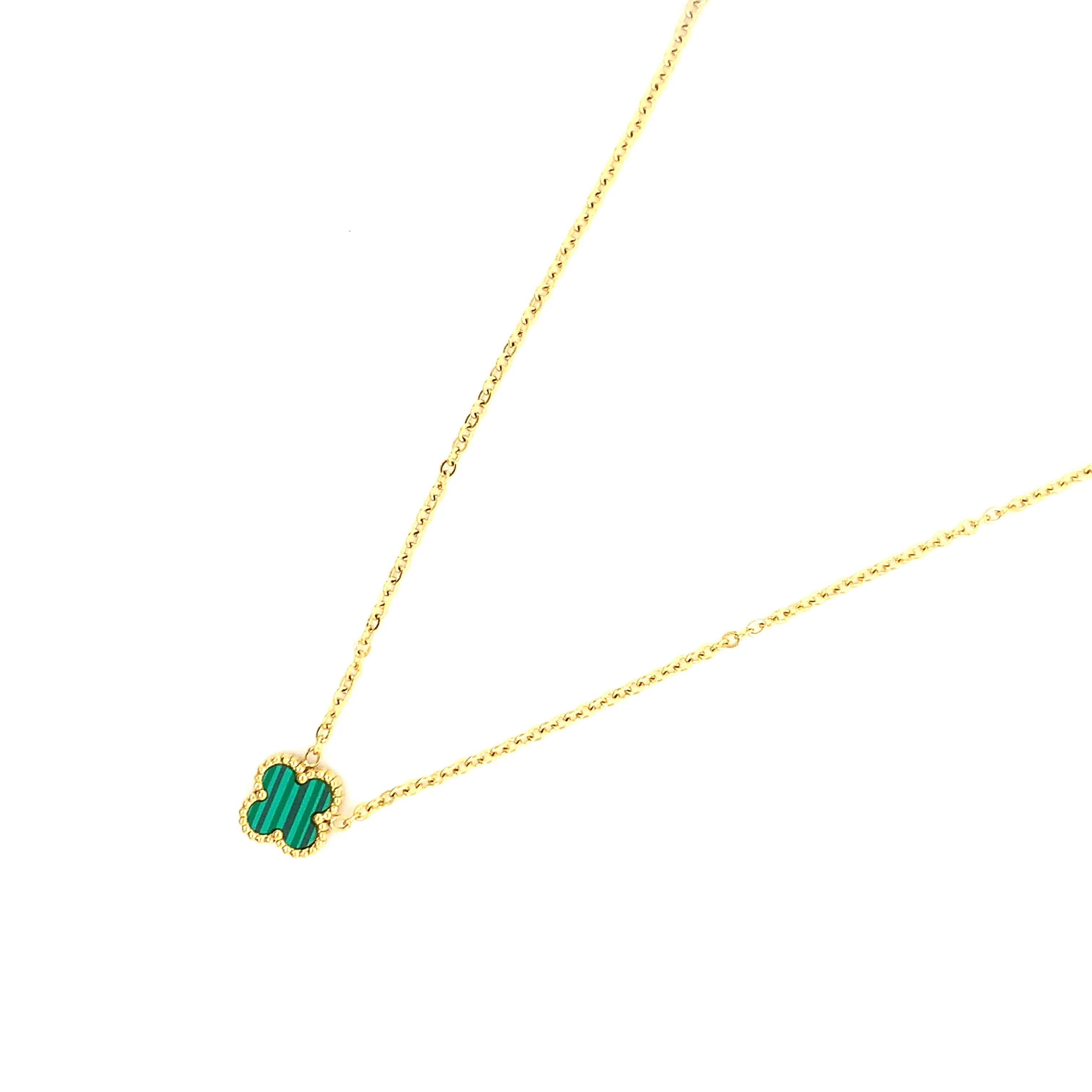 Clover Necklace - Green