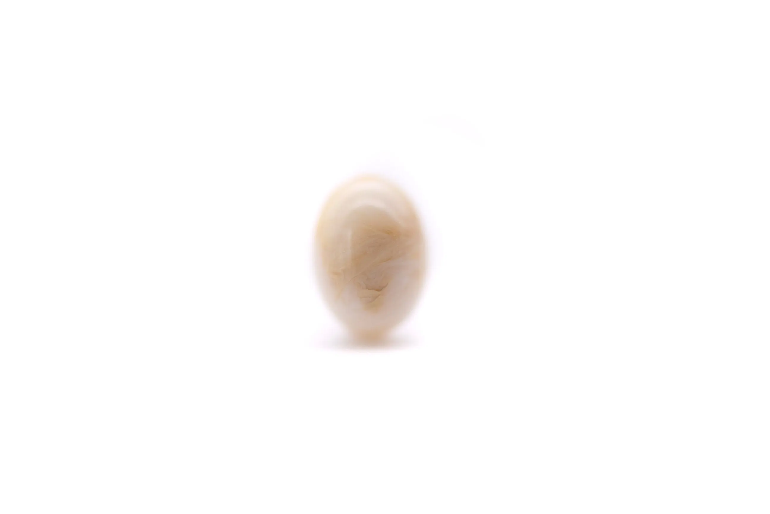 Cream Marbled Small Oval Stud Lucite Earrings