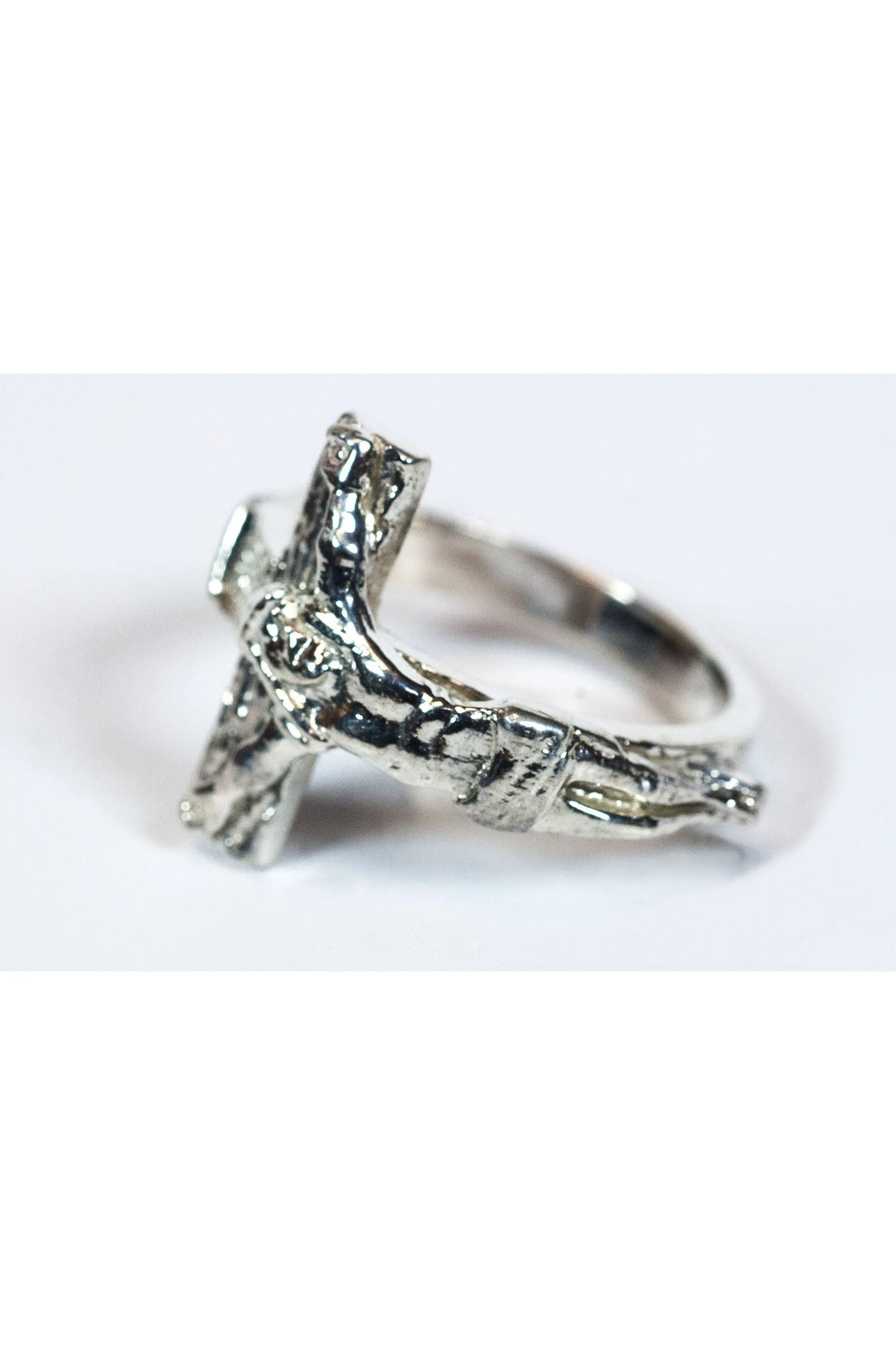 Crucifix Ring - FN0518SS