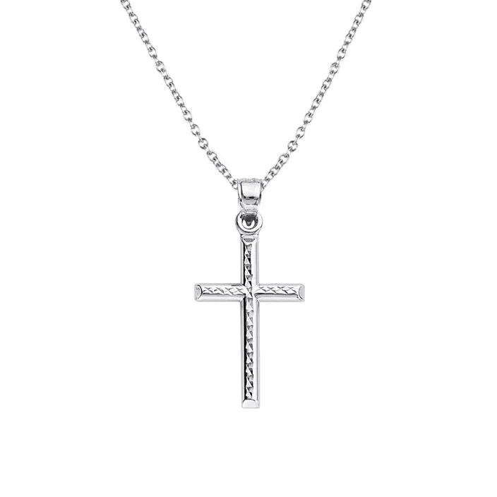 Crystal Cut Cross Necklace