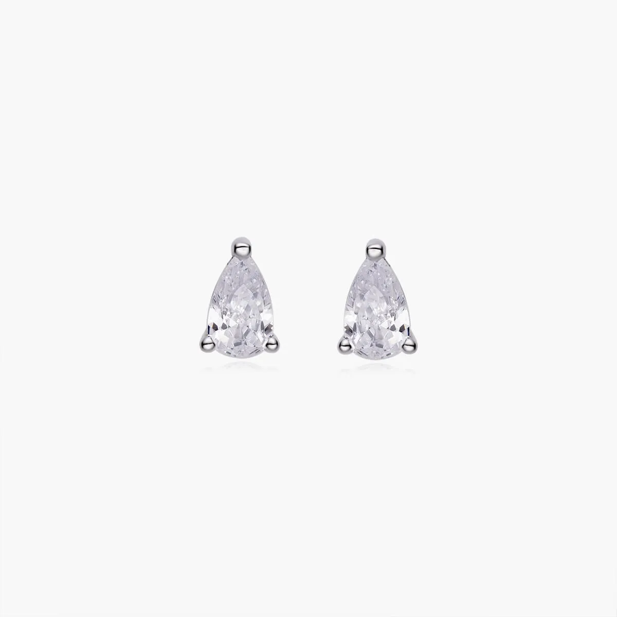 Dainty Pear-cut Stud Earrings