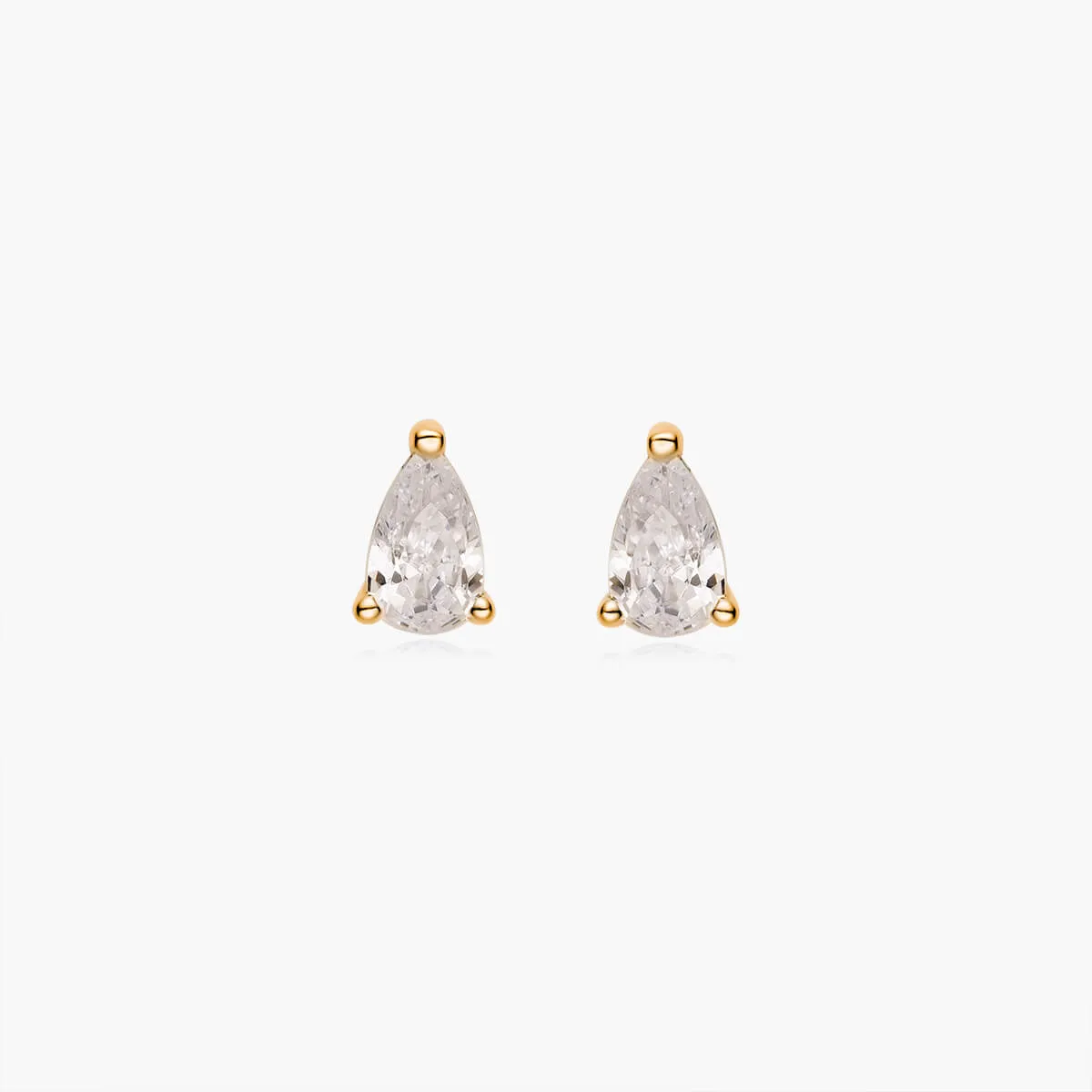 Dainty Pear-cut Stud Earrings