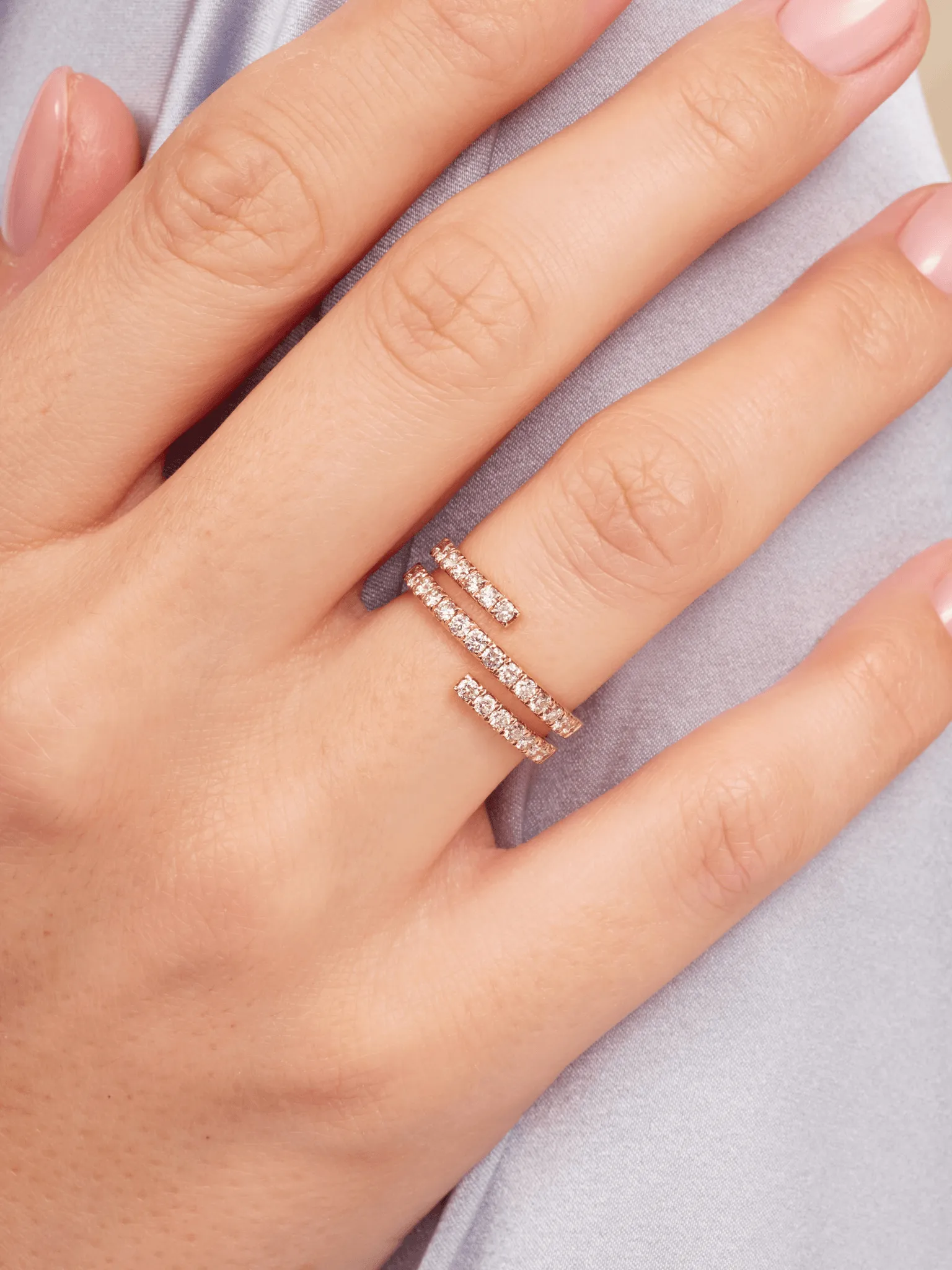 Diamond Wrap Ring 14K