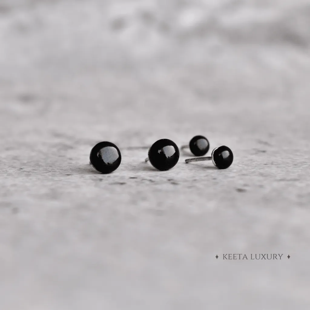 Dovey - Black Onyx Studs