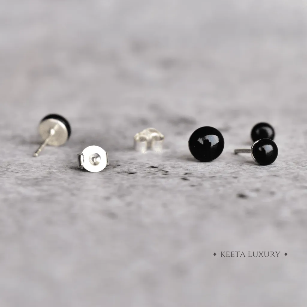 Dovey - Black Onyx Studs