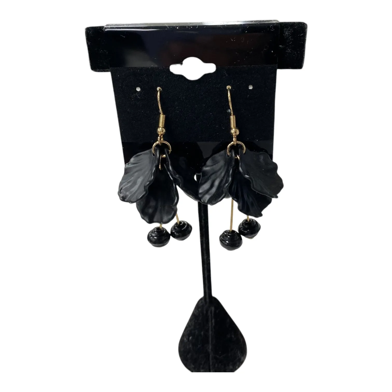 Earrings Dangle/Drop In Black