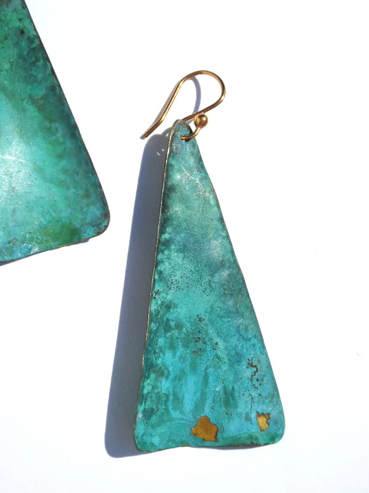 Earrings Piramide Patina Medium