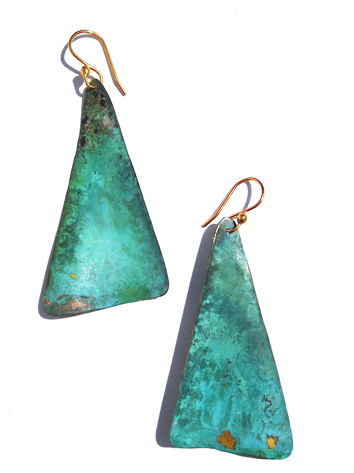 Earrings Piramide Patina Medium