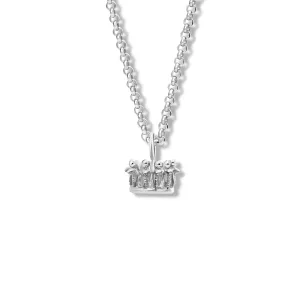 Egyptian Epiphany Crown Necklace Pendant Silver